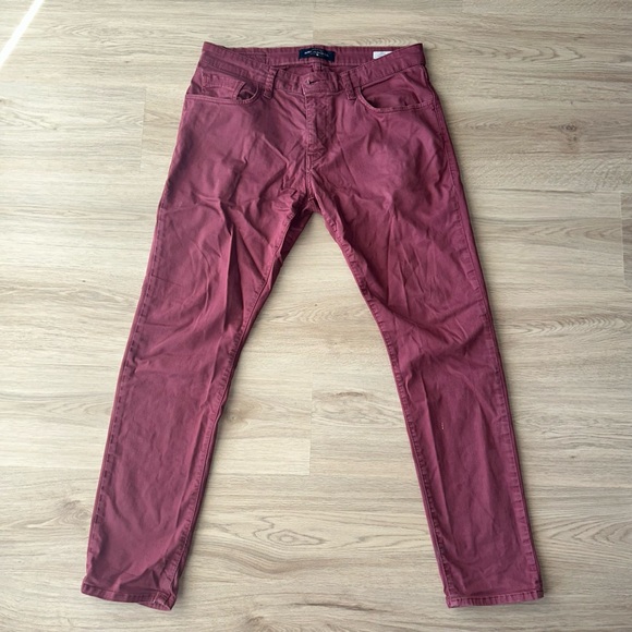 Burgundy slim chinos - Picture 2 of 5